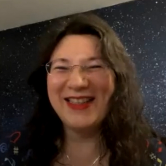 Me beaming during an interview with Kat Massey