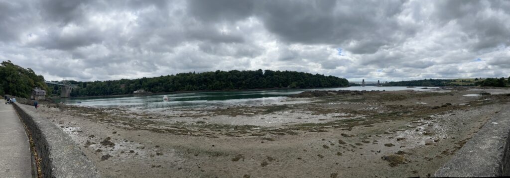 Making the Most of the Summer! 4 Grey clouds over the Menai Straits from Church island.