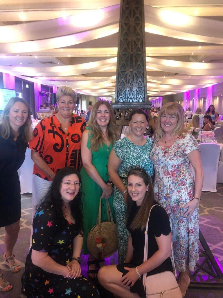 Summer Fun Begins! 3 A group photo of the "network she" table ladies who attended the event -summer fun