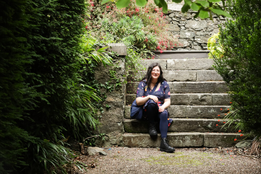 I had a Brand Photoshoot and it was so much fun! 27 a photo of me sat on some steps in the gardens