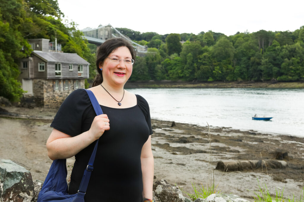 I had a Brand Photoshoot and it was so much fun! 35 me stood in front of the menai bridge