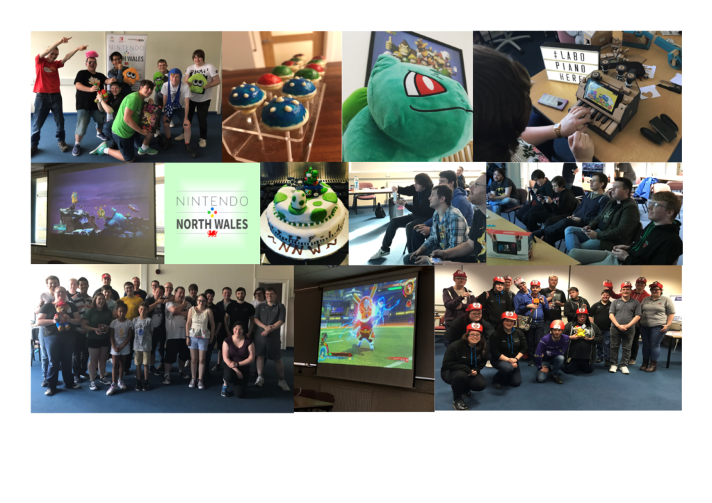 "Beating Tetris is not a life goal" 2 A collage of Nintendo North Wales - playing games together