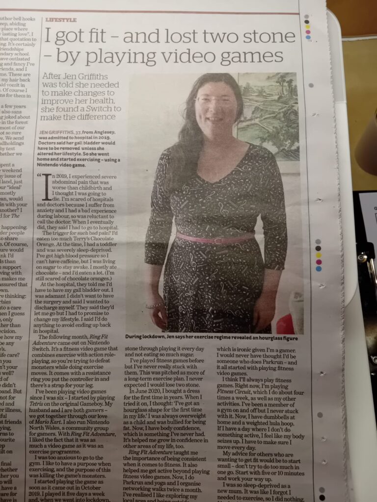 February is for Spontaneous Visibility! 2 Visibility in the Independent with my article about how I got fit playing video games.