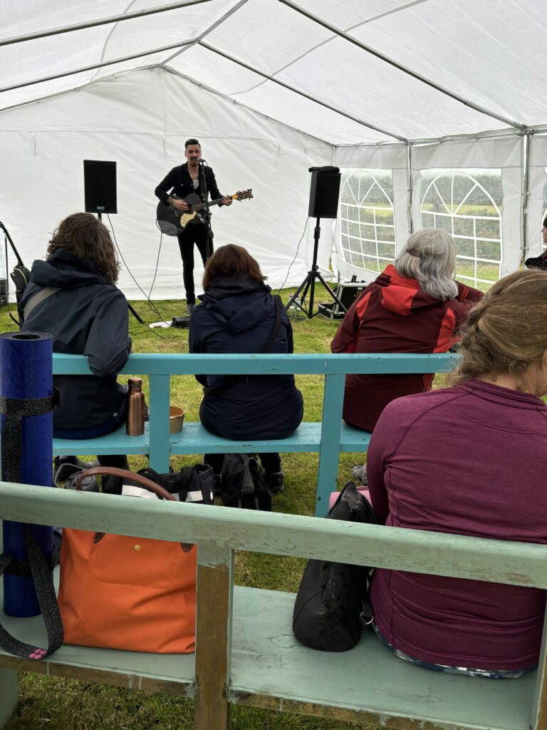 Speaker at a Brand New Yoga Festival- June 2024 - a Major 2024 Goal accomplished! 2 First night of the yoga festival. Music by Joseph Sarven