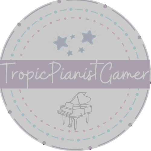 Podcast Sponsorship 3 sponsor logo Tropic Pianist Gamer with silver overlay