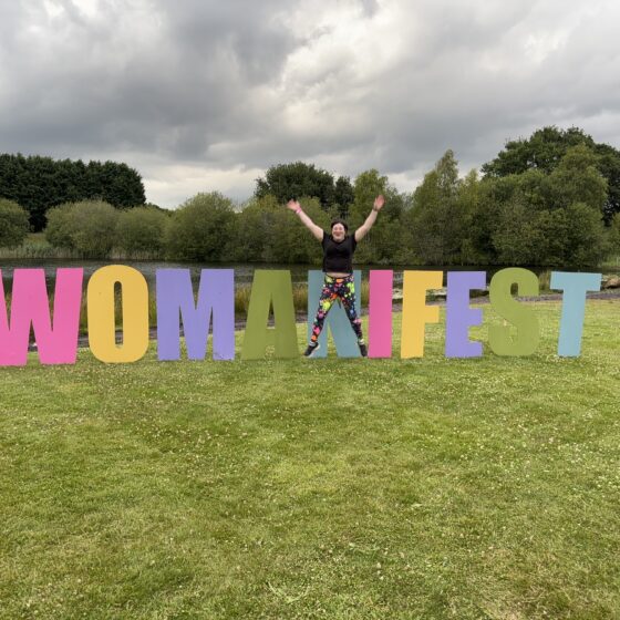 picture of me doing the star pose by the womanifest letters