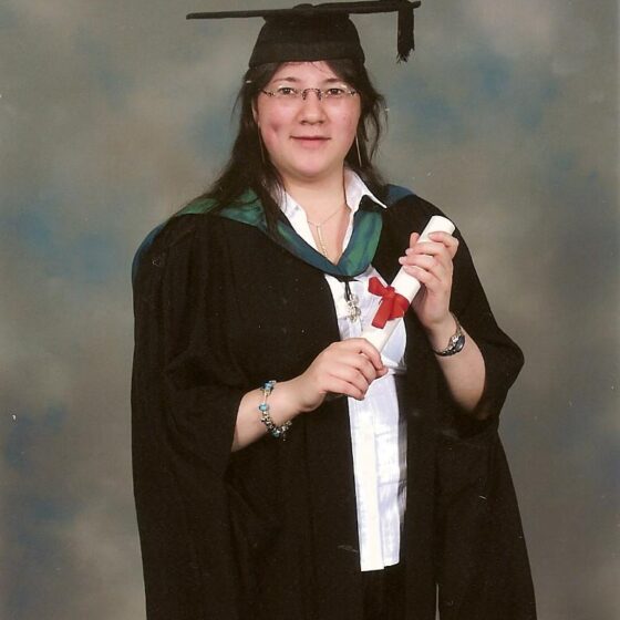 professional shot of me at my second graduation 2010