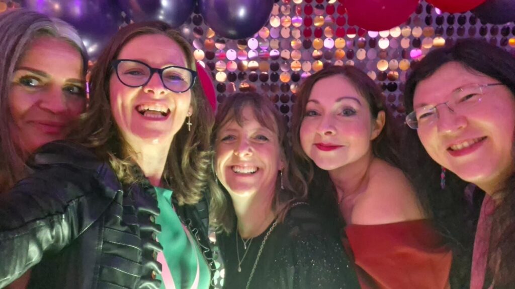 A Shift in Perspective... 6 a group selfie of 5 of us at the awards night.